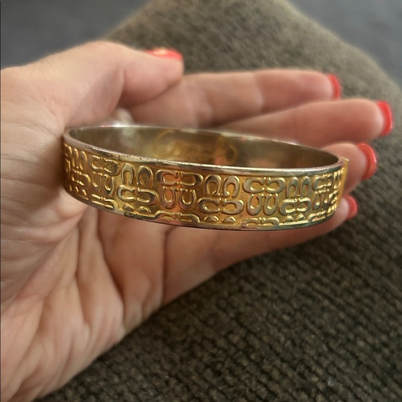 Coach Jewelry - Coach Intricate Gold Bracelet